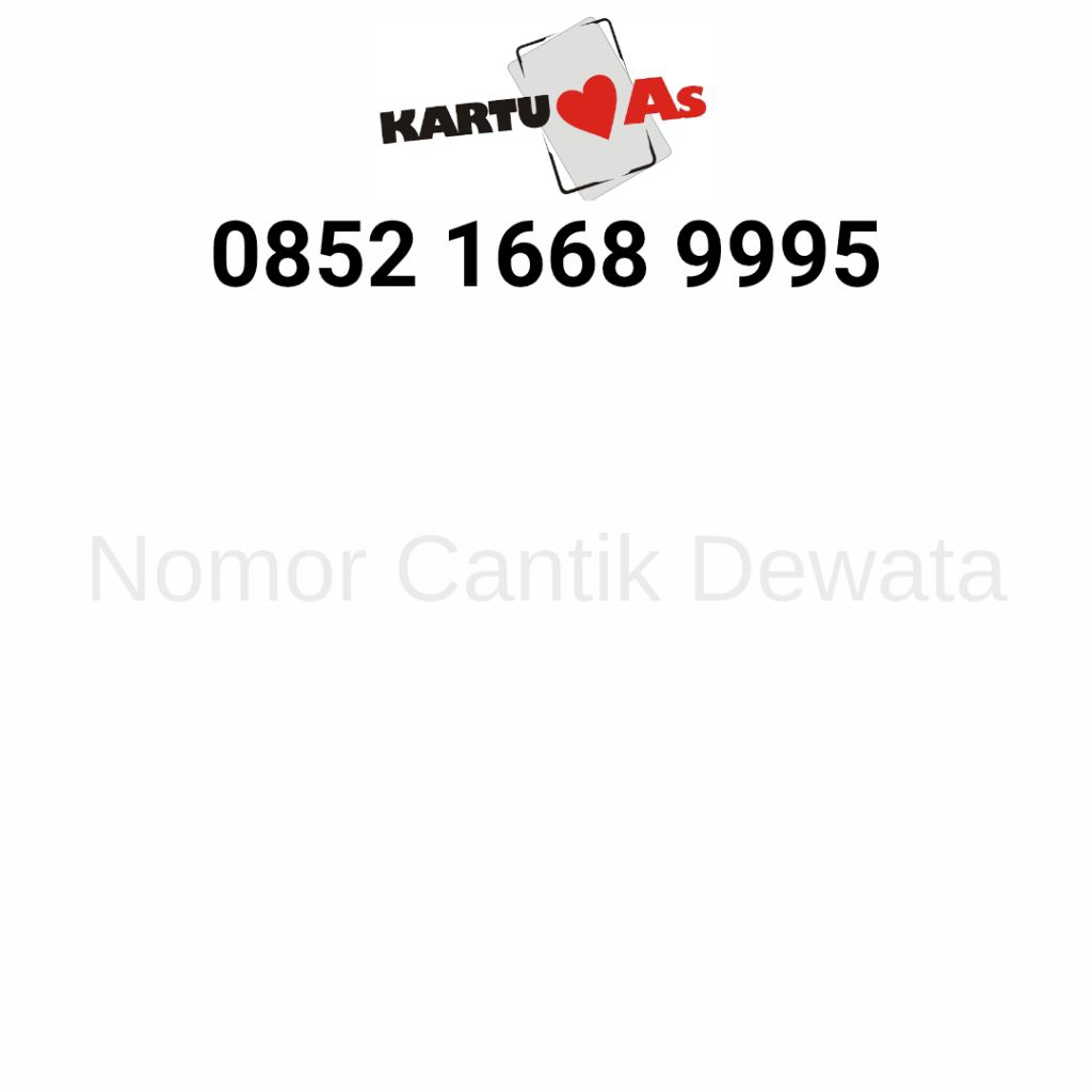 Nomor Cantik Kartu AS Perdana Telkomsel Nomer Cantik Seri Triple 168 777