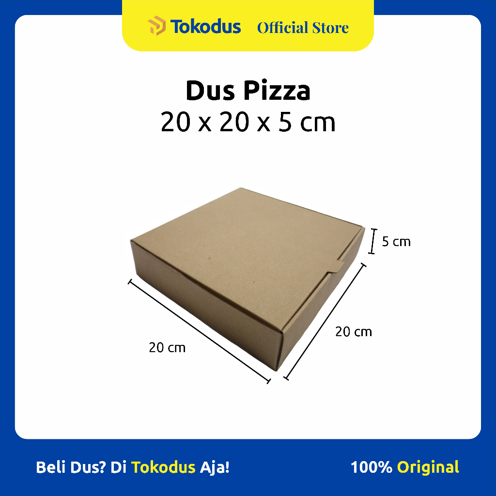 

Dus Pizza | Dus Packing | Dus Hampers | Dus Tas | Kardus Baju 20 x 20 x 5 cm - Tokodus Katapang