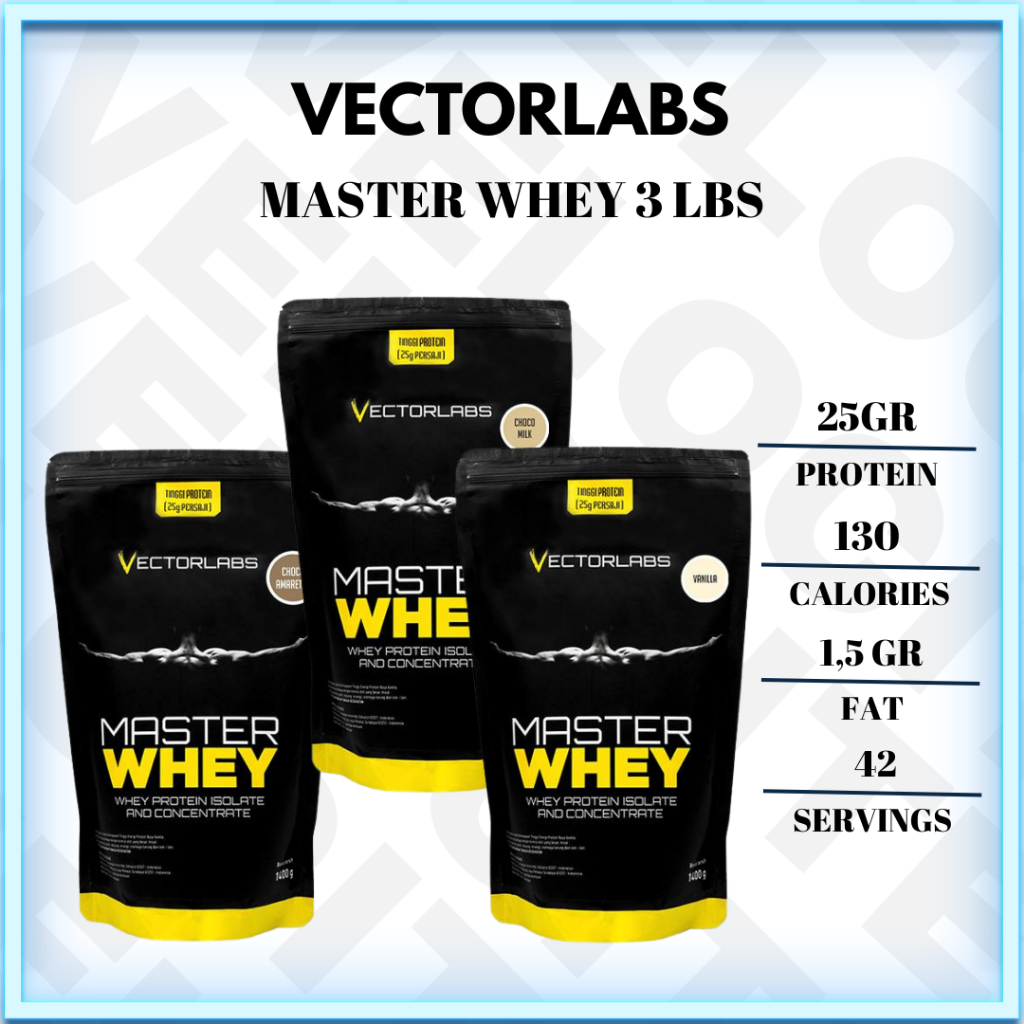 Vectorlabs Master Whey 3 lbs 3lbs Whey Protein Isolate Vector Labs 3Lb