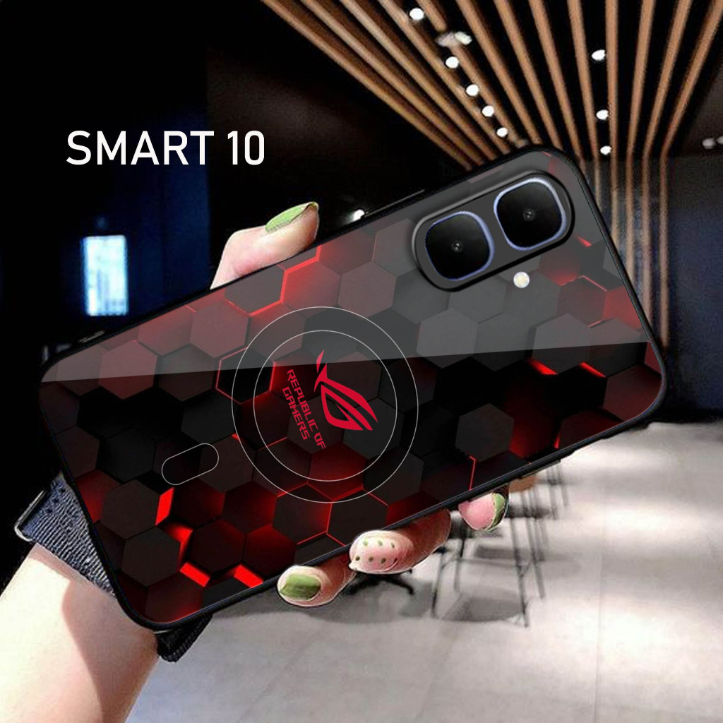 Softcase Kaca INFINIX SMART 10 - casing handphone - INFINIX SMART 10 [S229]