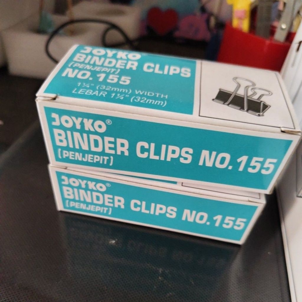 

Binder Clips Joyko No.155 isi 12 pcs(1dus)