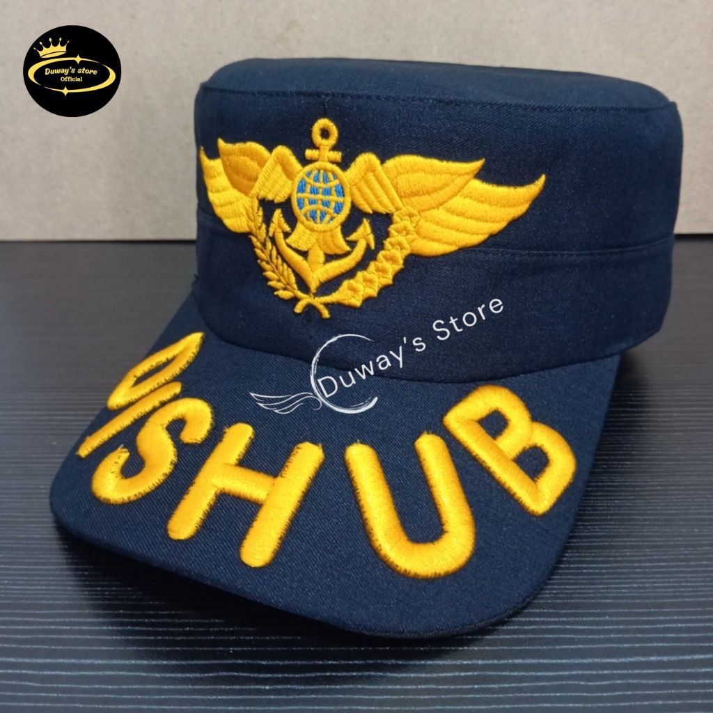 TOPI KOMANDO DISHUB/PERHUBUNGAN GOL 2A - 2D FREE BORDIR NAMA DAN JABATAN - TOPI KOMANDO DISHUB LOGO 