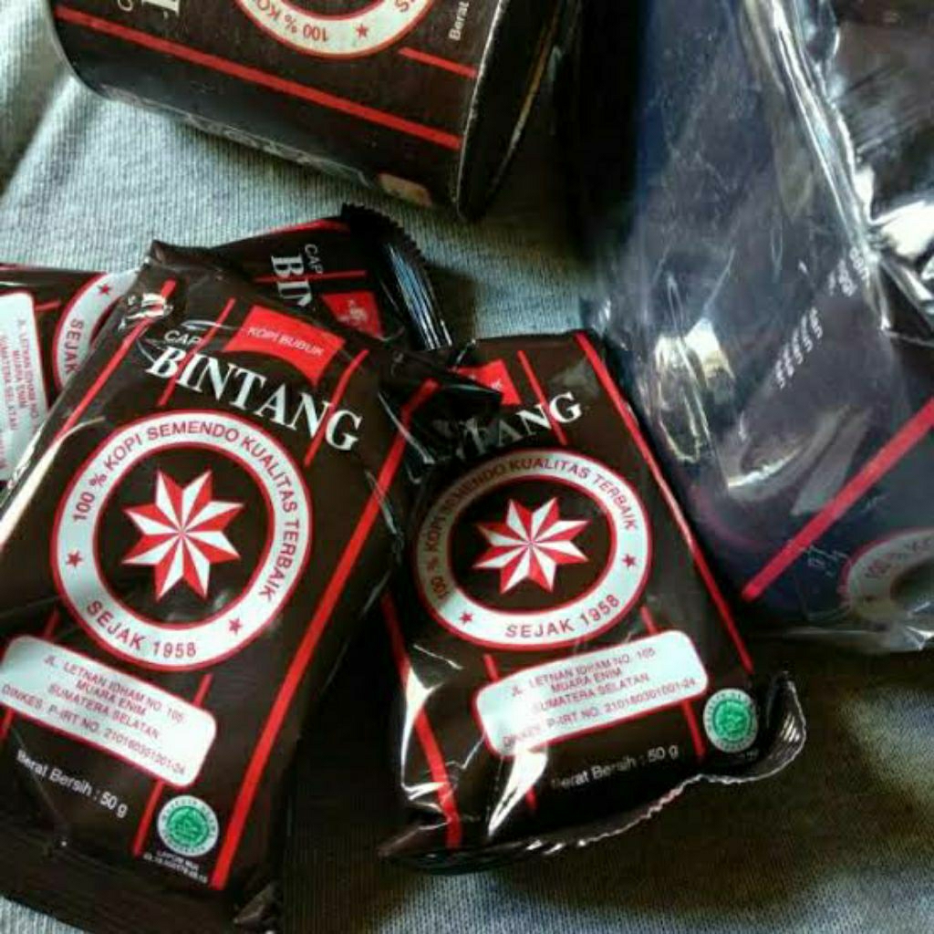 

Kopi Bubuk Cap Bintang Asli Semendo Kemasan 50 Gram