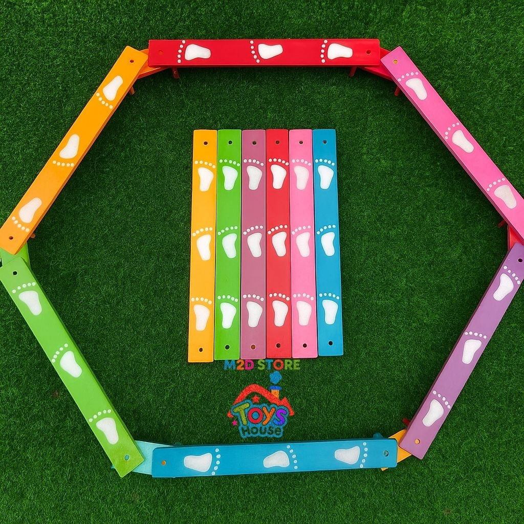 

Papan Titian Anak Kayu – Mainan Edukatif Motorik Kasar Montessori | Balance Beam Anak