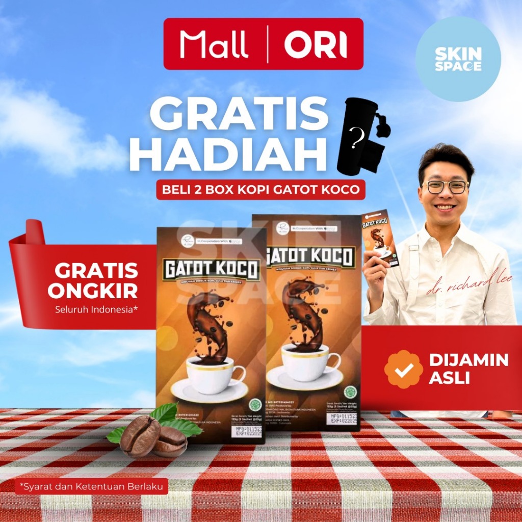 

Kopi Gatot Koco 1 Box 5 Sachet Gatot Kaca By dr Richard Lee