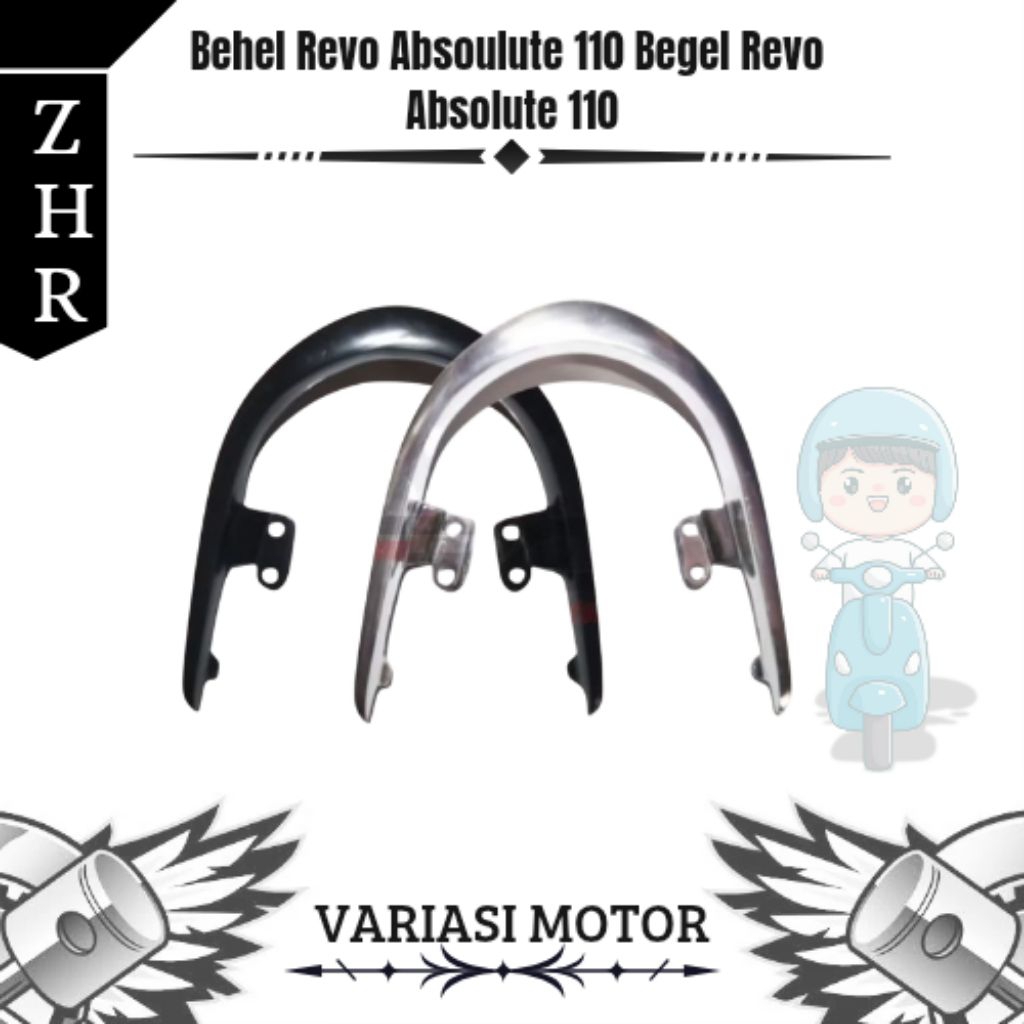 Behel Revo Absolute 110 | Begel Original Kuat & Presisi | Aksesoris Motor Honda Revo
