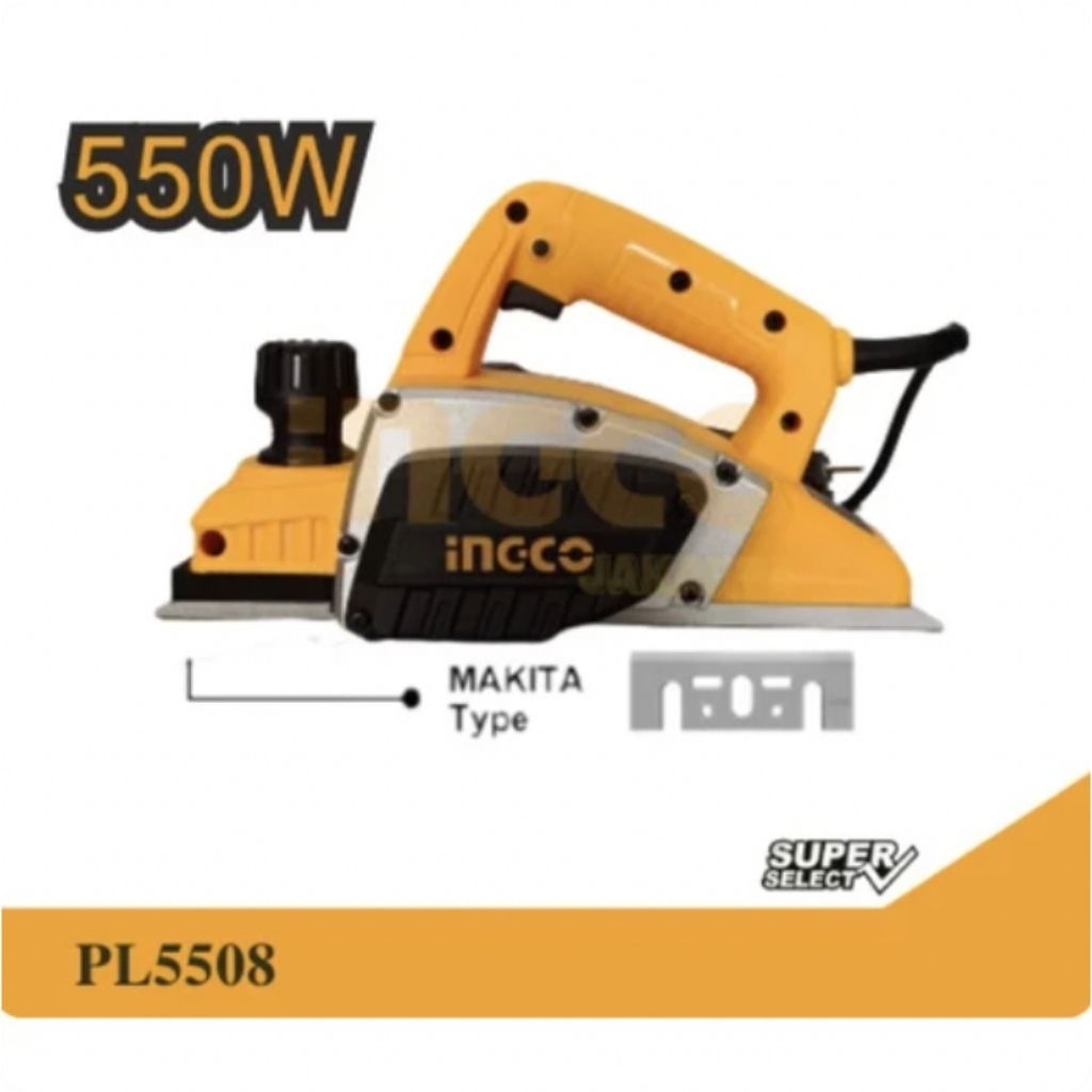 Ingco - PL5508 Mesin Serut Ketam Electric Planner Planner Serut Kayu Makita (SS) MESIN KETAM SERUT K