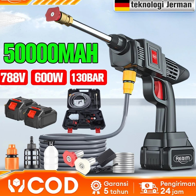 Gratis mengirim baterai asli！ Tekanan Tinggi Alat Cuci Motor Mobil AC Steam Mesin Cuci Steam Mobil d