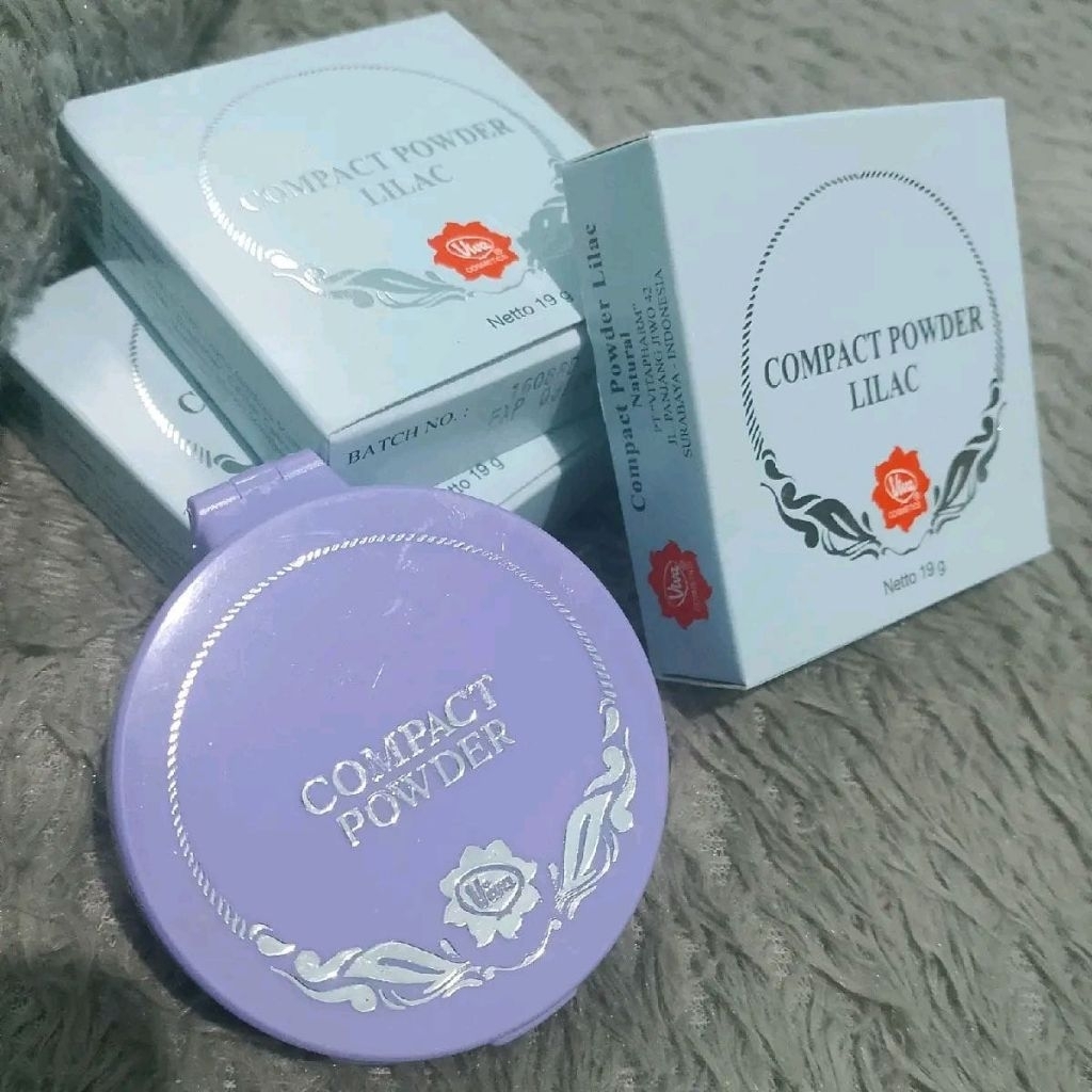 Bedak Padat Compact Powder Lilac Viva || NATURAL | KUNING LANGSAT| KUNING PENGANTIN