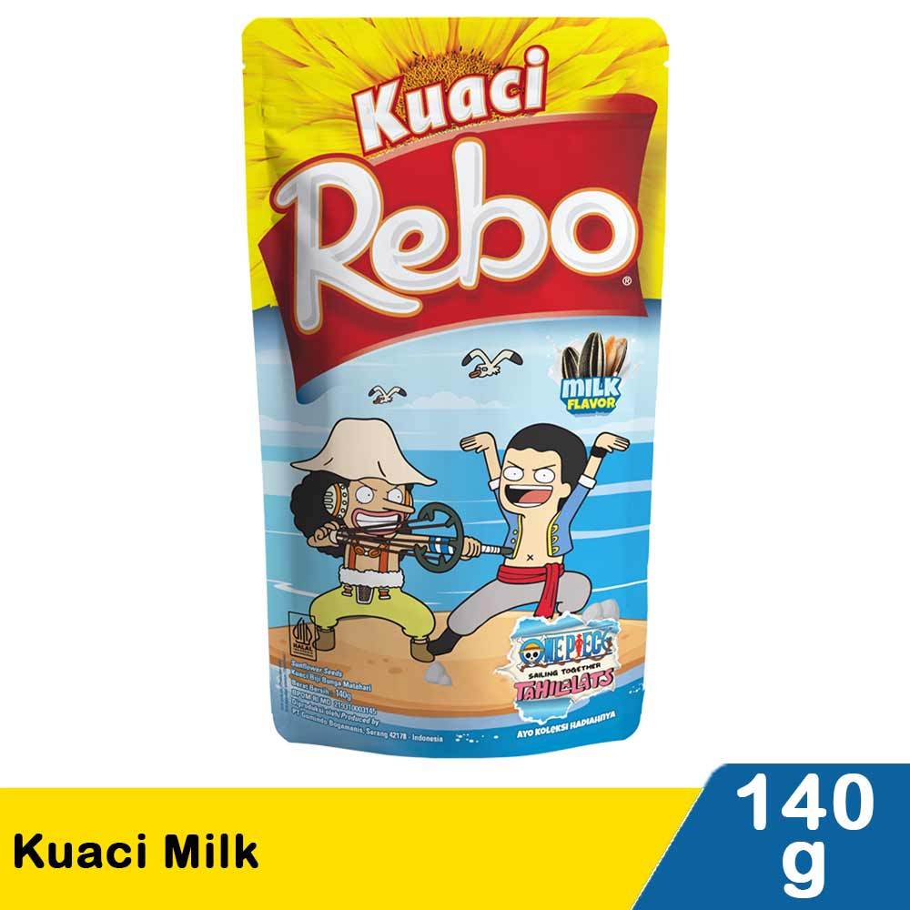 

[oddsolshop] pekanbaru/Rebo Kuaci Milk Flavor 140GR Biji Bunga Matahari One Piece Rasa Susu