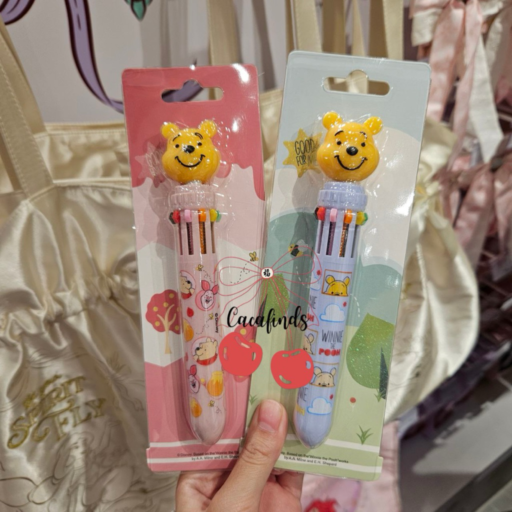 

OHSOME x Disney‼️Ballpoint Gel / Pulpen Ten Color Disney Winnie The Pooh Collections (Pink / Blue)