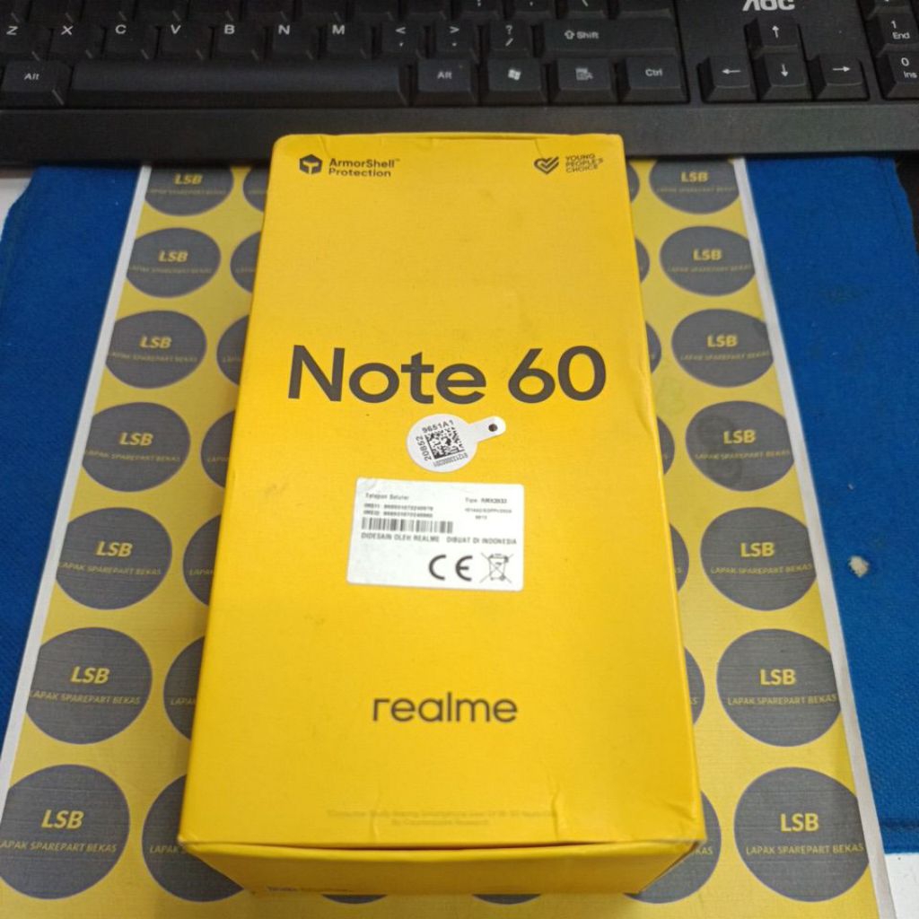 DUS BOX HANDPHONE REALME NOTE 60 PRO ORIGINAL BEKAS
