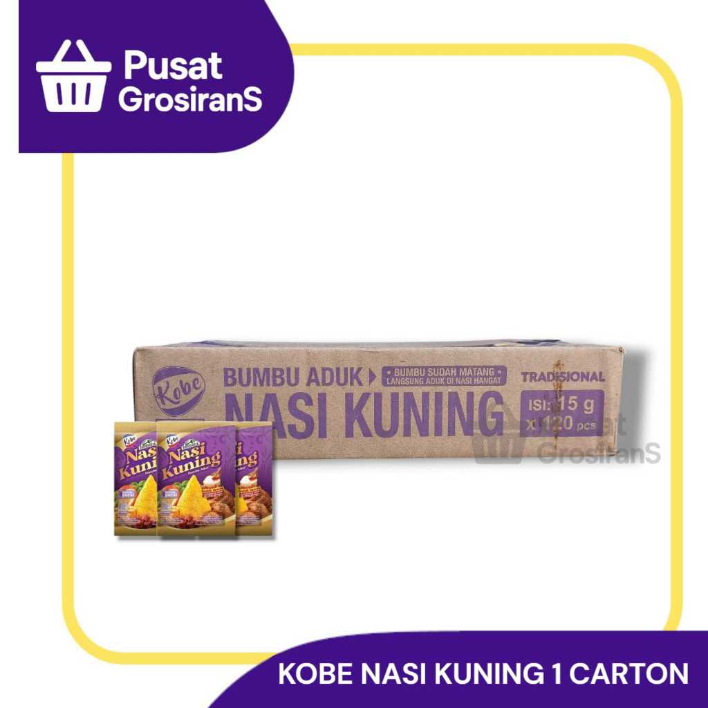 

Kobe Bumbu Nasi Kuning 1 Karton isi 10 Renceng x 10 pcs