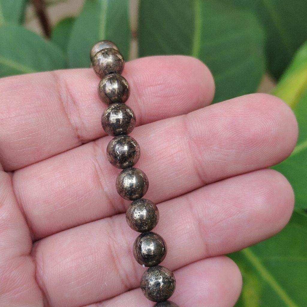Gelang Natural Pyrite / Badar Emas