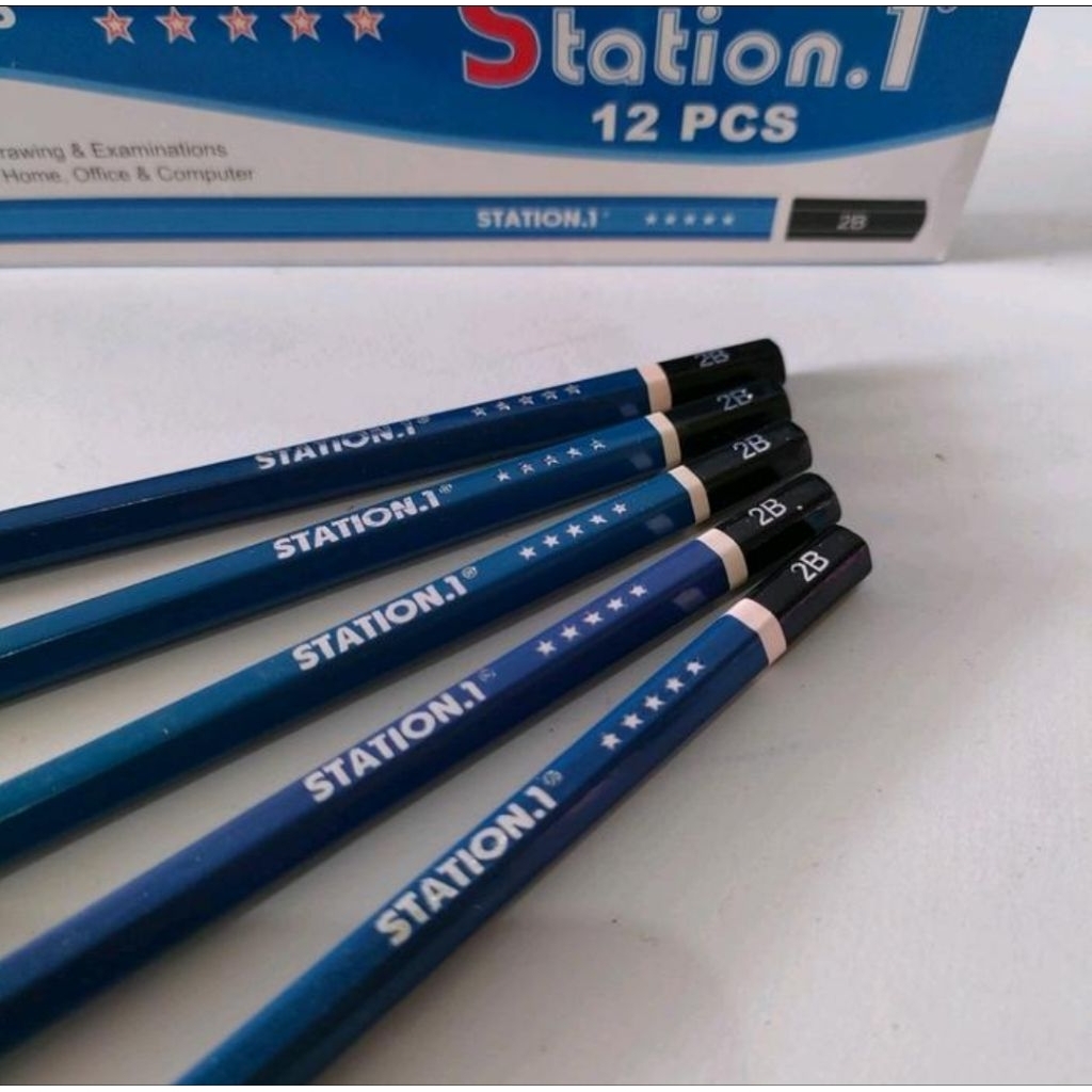

(12pcs) PENSIL MURAH 2B STATION.1)/PENSIL KAYU