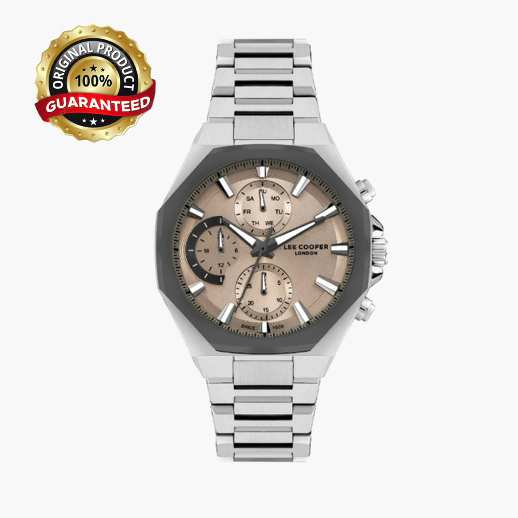 JAM PRIA ORIGINAL LEE COOPER CHRONOGRAPH STEEL GREY TITANIUM
