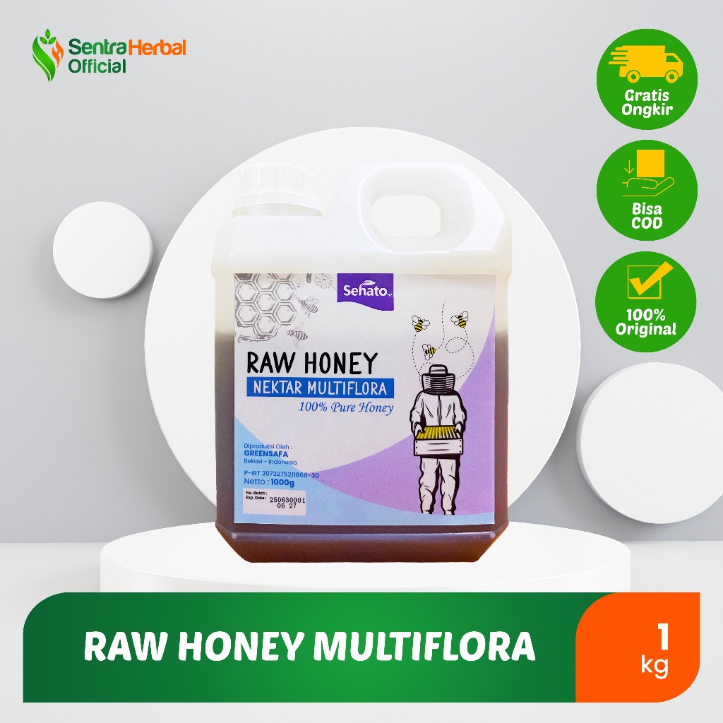 

Sehato - Raw Honey Nektar Multiflora Pure Honey