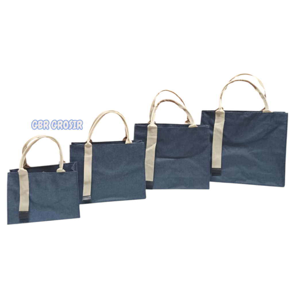 

TAS demin tali panjang WATERPROOF SHOPPING BAG demin ANTI AIR TRENDING MURAH MERIAH HANDBAG