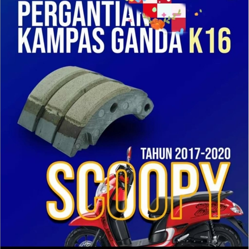 (YSP). Kampas Ganda Only.  SCOOPY K16 (2017-2020).