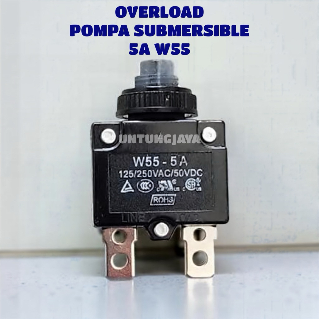 OVERLOAD POMPA AIR SUBMERSIBLE 5A WOKEMA DRAKOS W55 SERIES 5 AMPERE