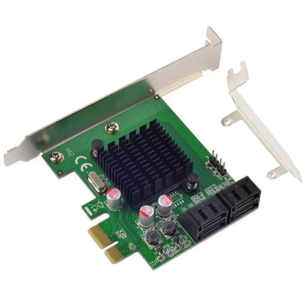 PCIE PCI EXPRESS SATA III 4 PORT FREE LOW PROFILE BRACKET