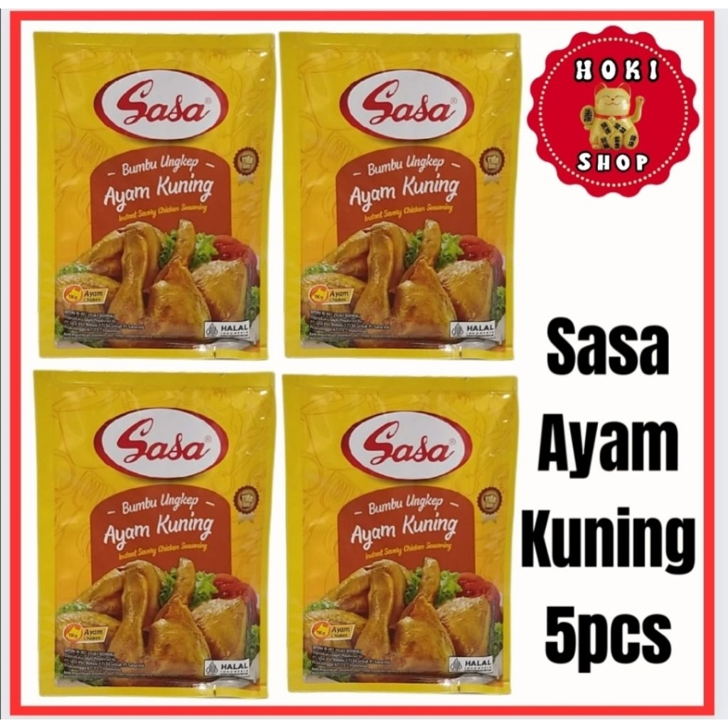 

Sasa Bumbu Ayam Kuning 5pcs / Bumbu Ayam Instan