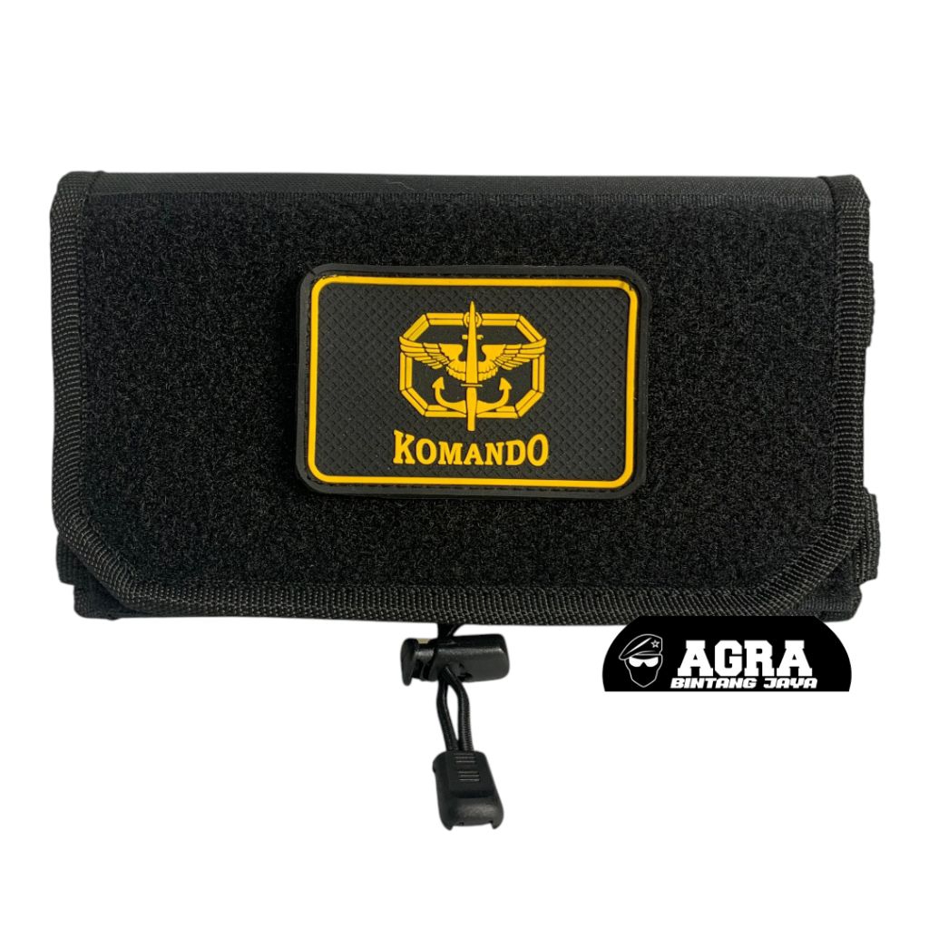 Sarung Hp+ Logo Komando Pouch Handphone Tactical Dompet Hp Pinggang Pria