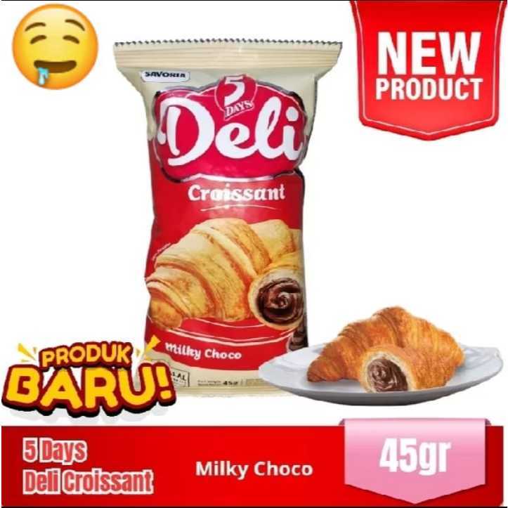 

ROTI DELI CROISSANTS 5DAYS MILKY CHOCO/ HAPPY BERRY 45gr