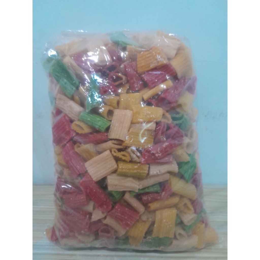

krupuk yau'u krupuk cincin warna warni