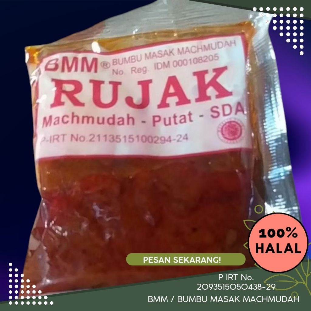 

BMM - ( RUJAK) Bumbu Masak Machmudah Asli dari PUTAT SIDOARJO