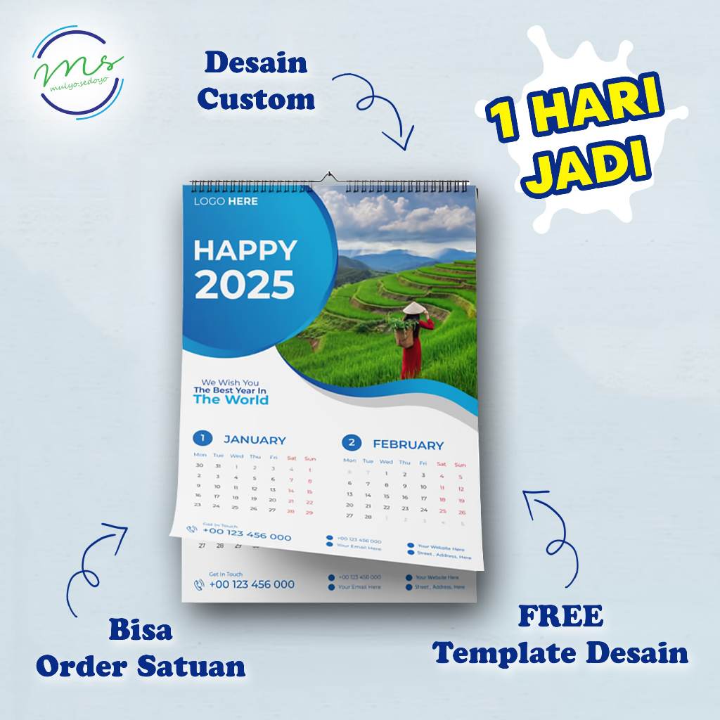 

KALENDER DINDING TAHUN 2025 UKURAN 32X48 CM CUSTOM FREE TEMPLATE DESAIN BAHAN ART PAPER ART KARTON