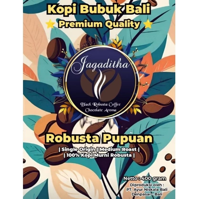 

Kopi Bali Robusta | Jagaditha | Kopi Murni | 400 gram
