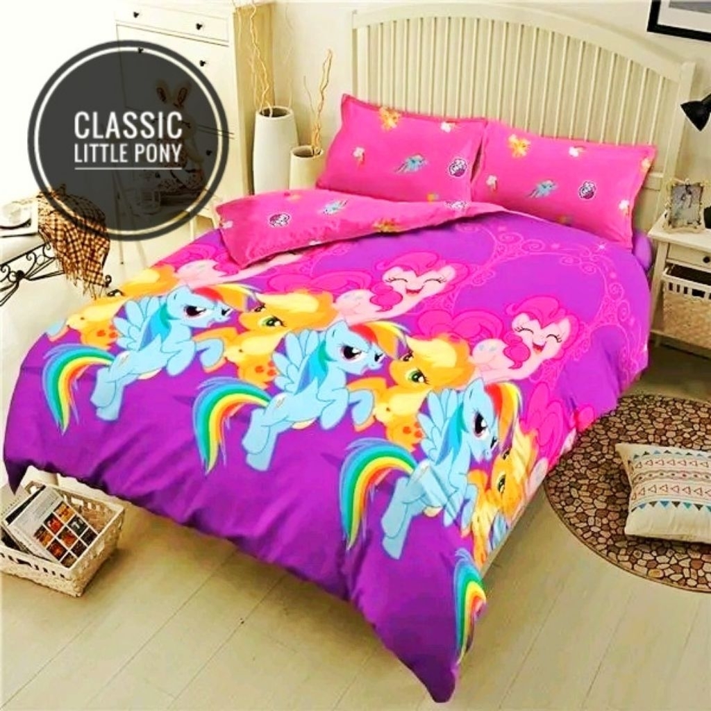 SPREI KINTAKUN D'LUXE 180 x 200 TINGGI 20 CM MOTIF ANAK - CLASSIC LITTLE PONY