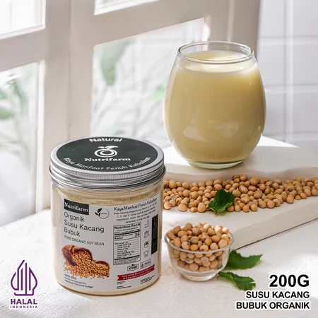 

Susu Kacang Kedelai Tanpa Gula Bubuk Sangrai Murni Asli Premium Ukuran 200gr