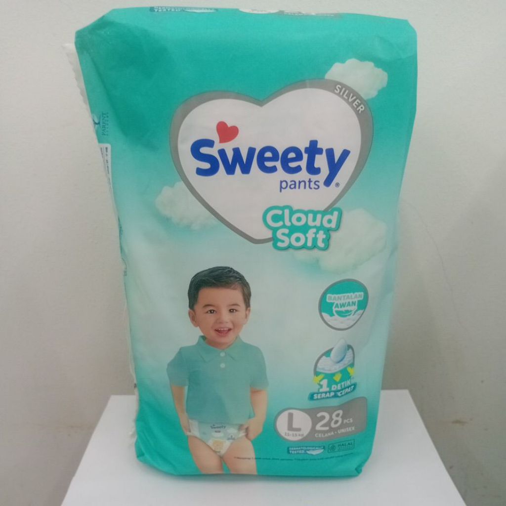 PAMPERS SWEETY SILVER PANTS L28