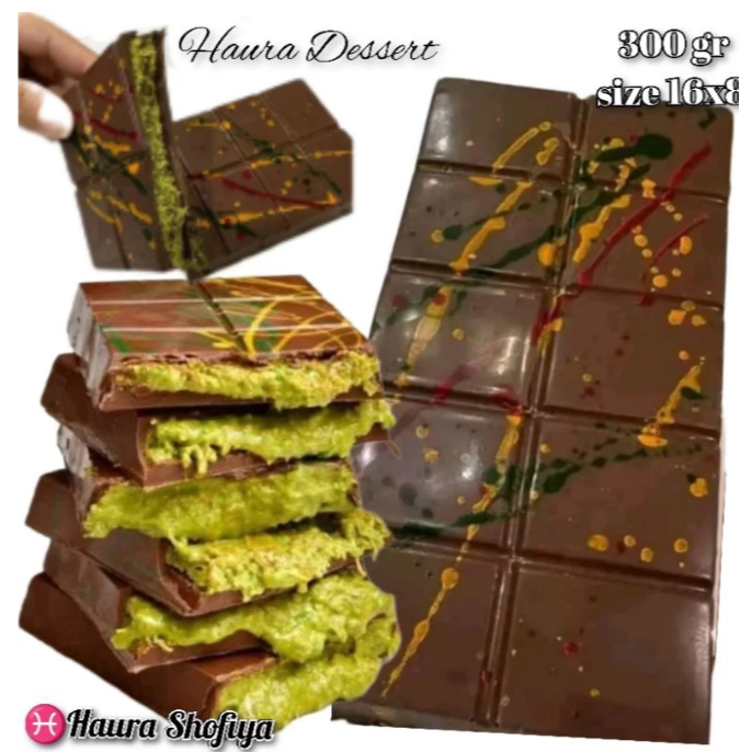 

Chocolate Dubai Original Crispy "PISTACHIO KUNAFE" Berat ±270 gr Coklat Viral Food Cocoa Makanan Cokelat