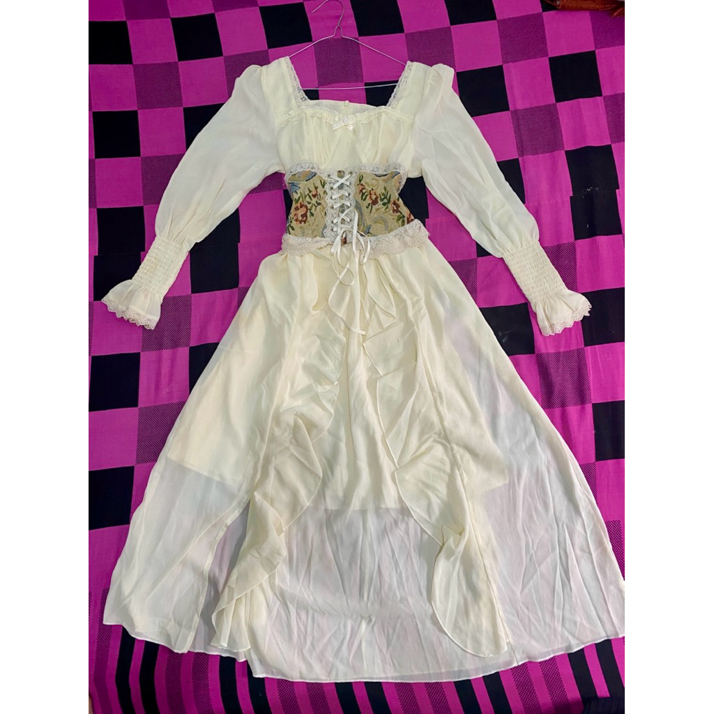 dress fairy vintage princess istana kastil like new
