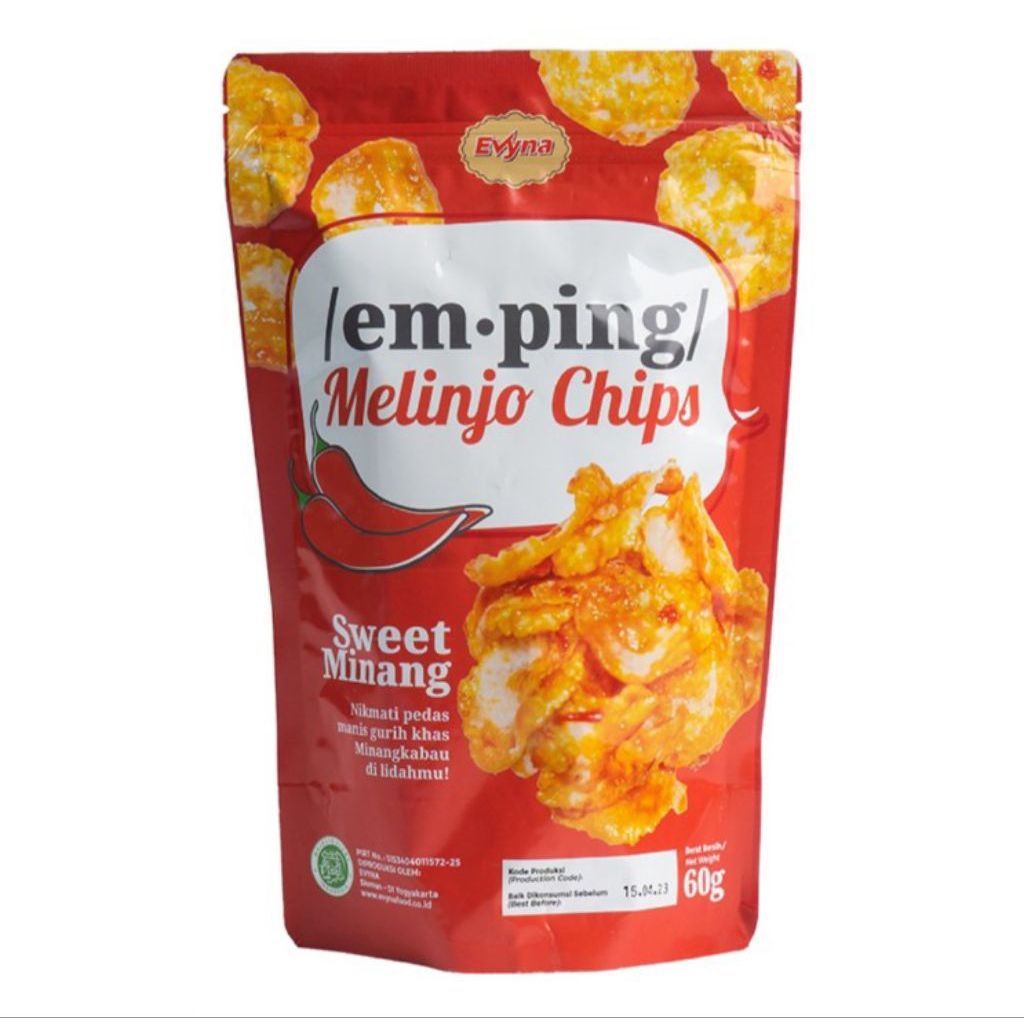 

Evyna Emping Keripik Melinjo Pedas Manis Khas Minang 60 g