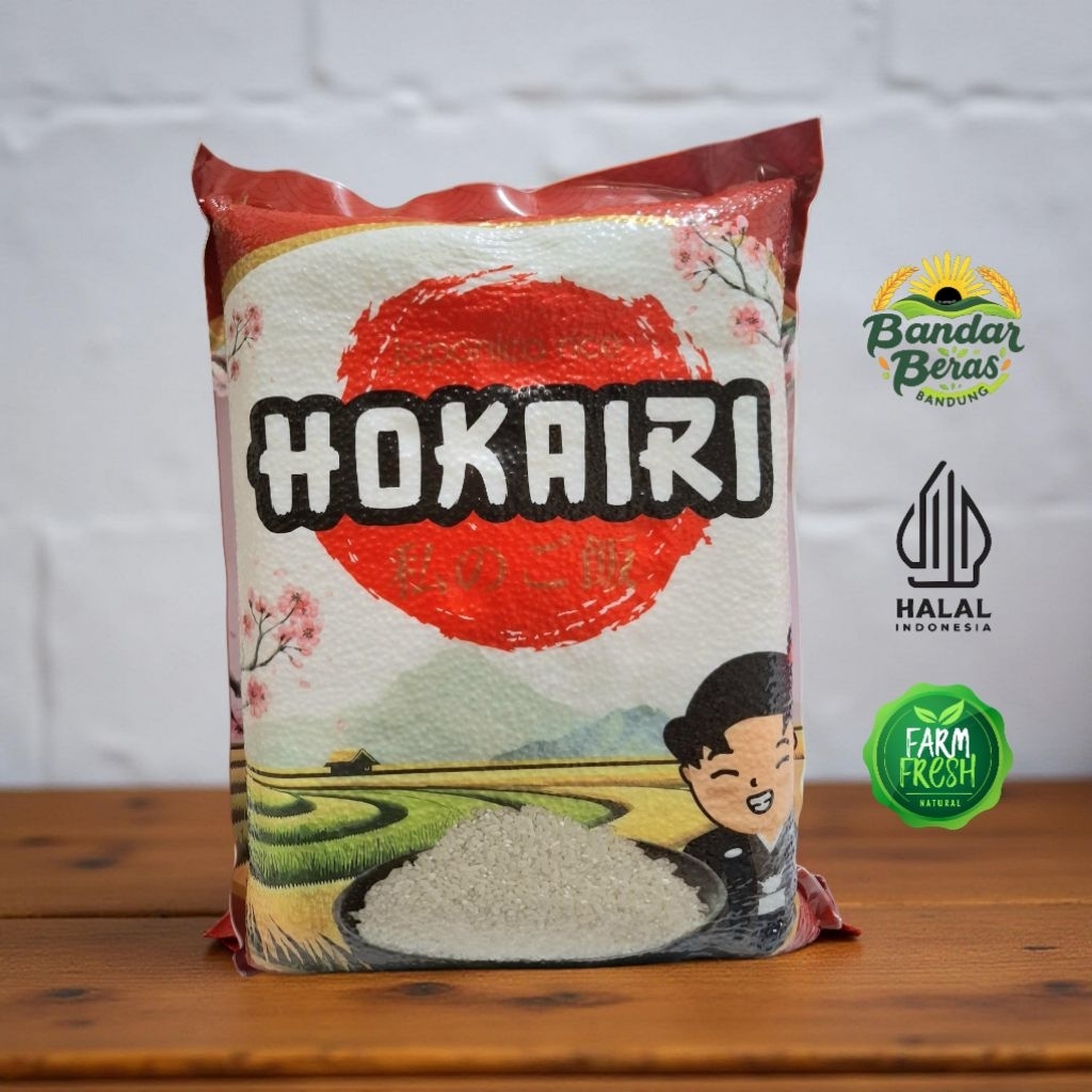 

Beras Japonica Hokairi 5kg -Beras Jepang Teksture Lembut dan Empuk