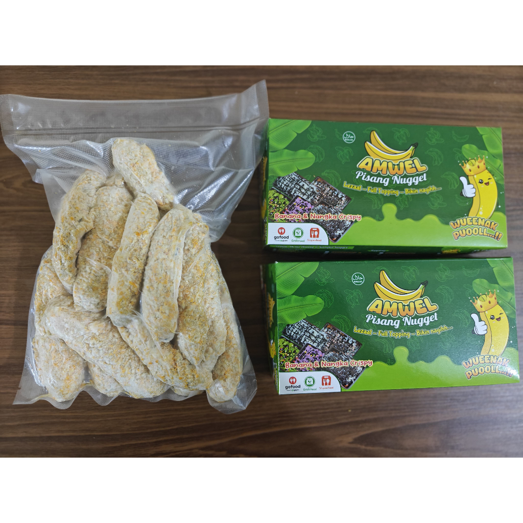 

Amwel Pisang Nugget Crispy Frozen Vacuum Pack 1000 Gram