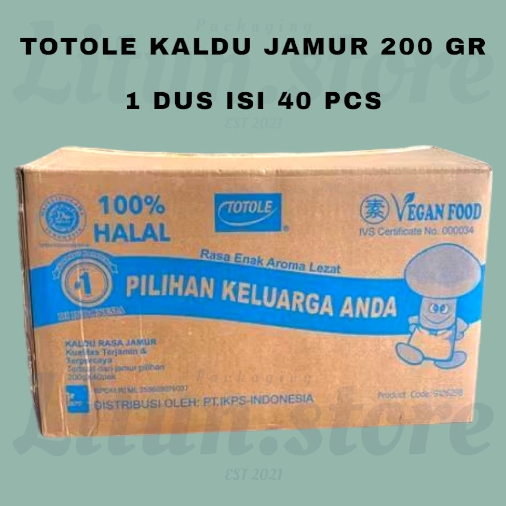 

[HARGA 1 DUS] TOTOLE KALDU JAMUR 200 GRAM 1 DUS ISI 40 PCS