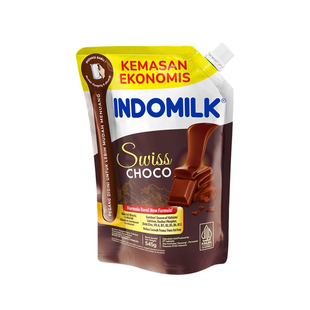 

Indomilk Krimer Kental Manis Swiss Choco Pouch 545 g