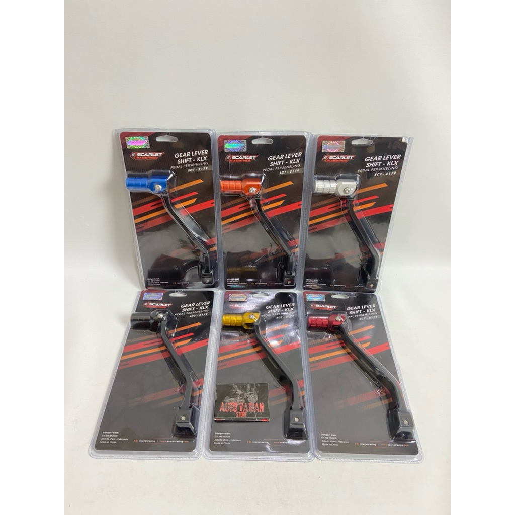 Pedal operan gigi/gear lever shift klx scarlet cnc model lipat pedal gigi klx dtracker merk scarlet 