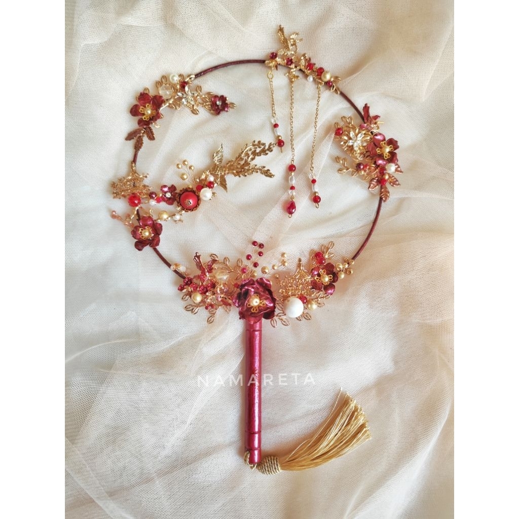 Namareta Sangjit Fan Bulat Kipas Sangjit Chinese Wedding