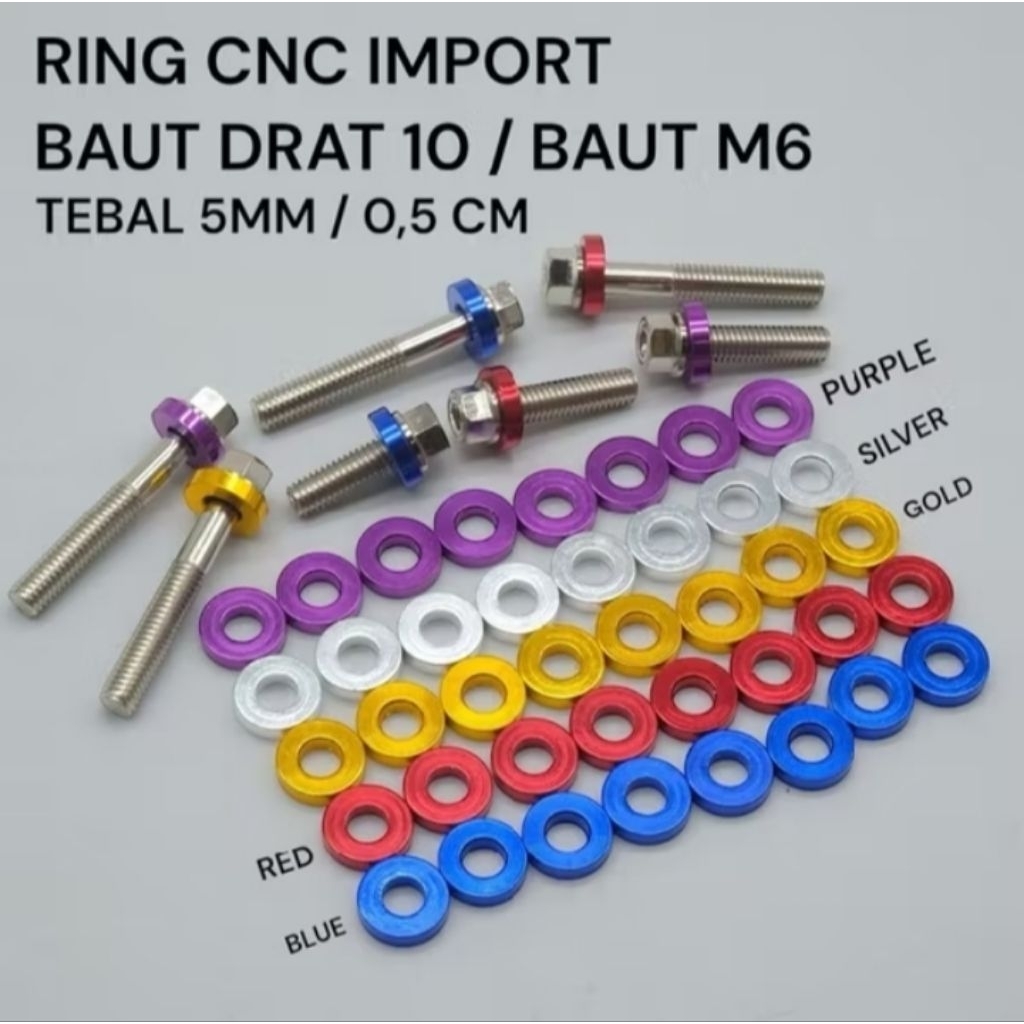 RING BAUT FULL CNC BAUT M6 10 RING CVT CNC RING RING BOSTON RING BAUT 10
