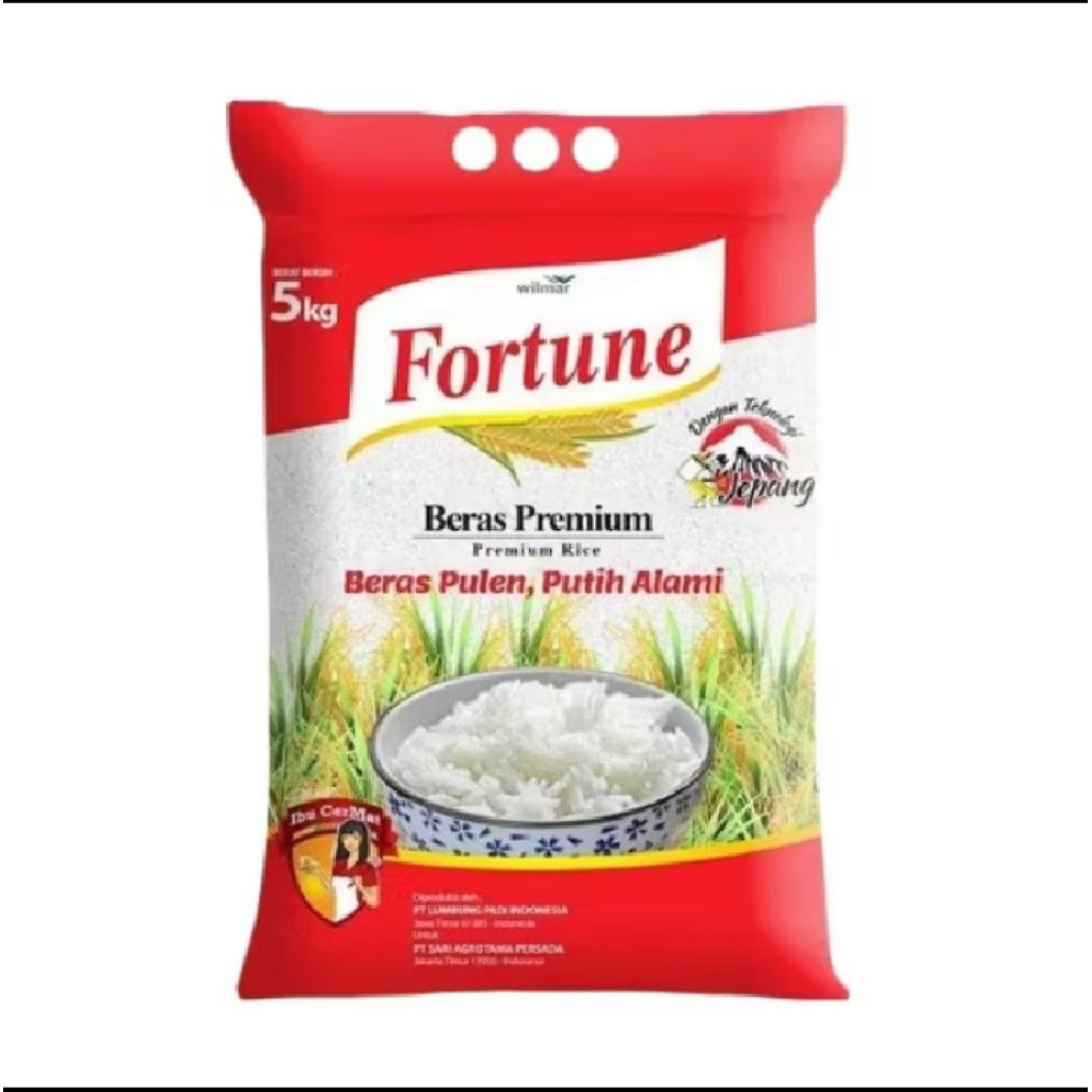 

Beras Fortune kemasan 5kg