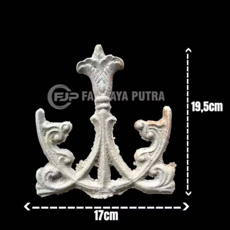 Ornamen Pagar Cor Besi Motif Jangkar | Aksesories Pagar Cor Besi Tempa