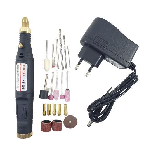 Gerinda Listrik Mini Gurinda Portable Bor Pemoles Pengukir Kuaiqu