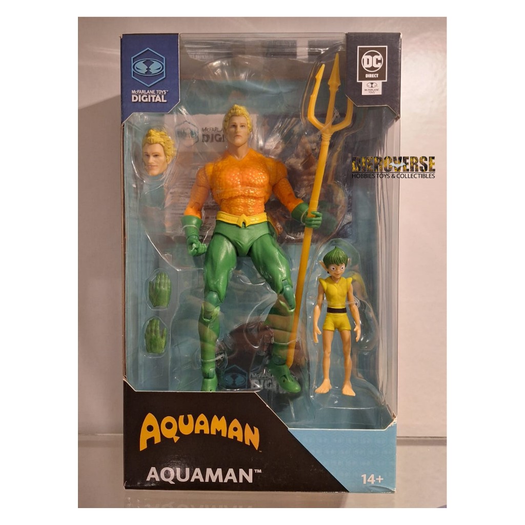 MCFARLANE TOYS DIGITAL SERIES AQUAMAN DC CLASSIC ORIGINAL ACTION FIGURE