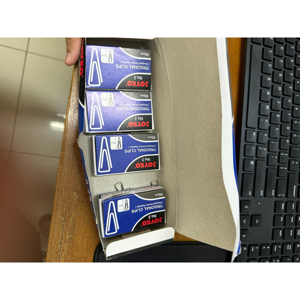 

Trigonal Clips JOYKO No 3/Klip Kertas Besi/Penjepit Segitiga/Jepitan